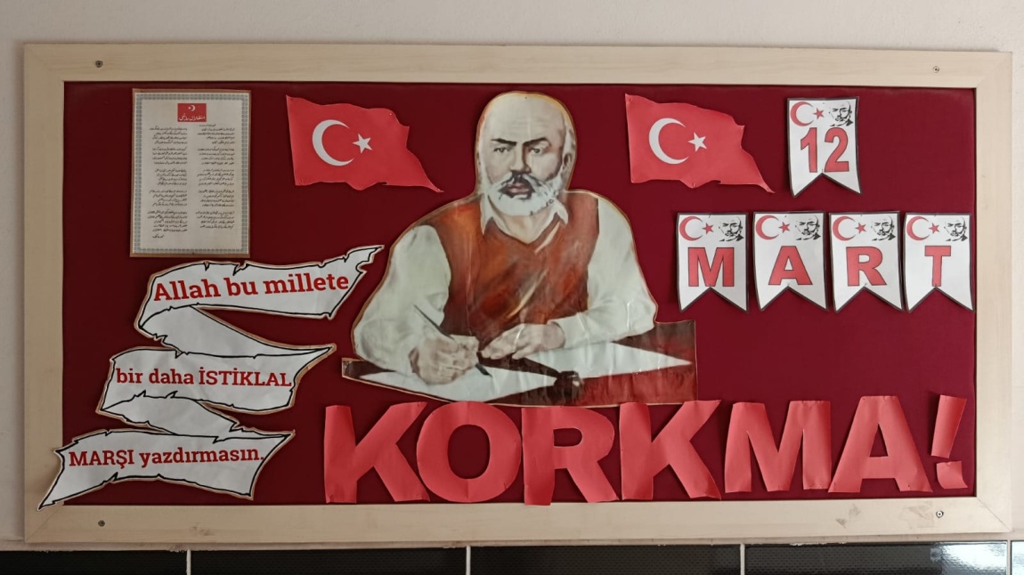 12 Mart İstiklal Marşının Kabulü Pano Çalışmamız